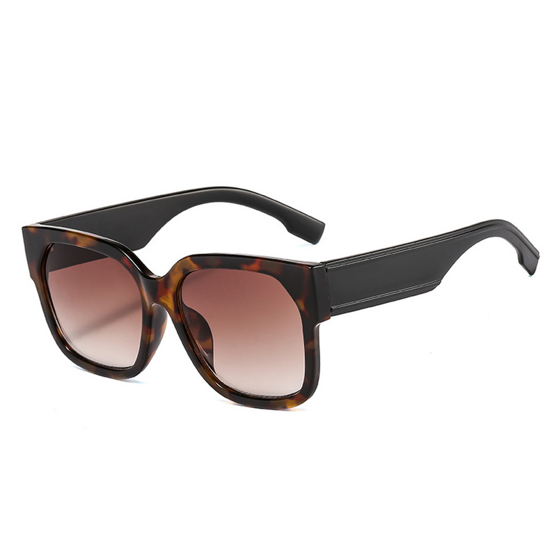 Vintage velike četvrtaste sunčane naočale za žene Luksuzni brend Prevelike sunčane naočale Ženske crne nijanse Plavi gradijent Oculos de sol UV400