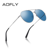 AOFLY BRAND DESIGN Vyriški akiniai nuo saulės poliarizuotas metalinis rėmelis Vintage Pilot žvejybos akiniai nuo saulės Moteriški Vyriški oculos de sol masculino