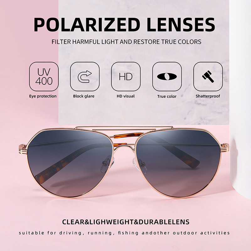 AOFLY BRAND DESIGN Vyriški akiniai nuo saulės poliarizuotas metalinis rėmelis Vintage Pilot žvejybos akiniai nuo saulės Moteriški Vyriški oculos de sol masculino