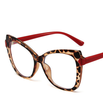 Μόδα γυναικεία γυαλιά σκελετοί Sexy Cat Eye Leopard Οπτικοί φακοί Anti Blue Light Γυαλιά γυαλιά Γυναικεία μοντέρνα Vintage γυαλιά