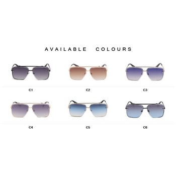 Винтидж класически слънчеви очила на марката Mach за мъже и жени, градиентни луксозни модни нюанси на очила
