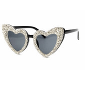 2018 Ochelari de soare Femei Auriu argintiu pietriș marca Ochelari de soare pentru bărbați de lux Retro Love Heart Shape Nuanțe feminine de vară