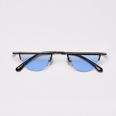 49252 Полукръгли слънчеви очила с малка рамка Мъже Жени Модни нюанси UV400 Ретро очила