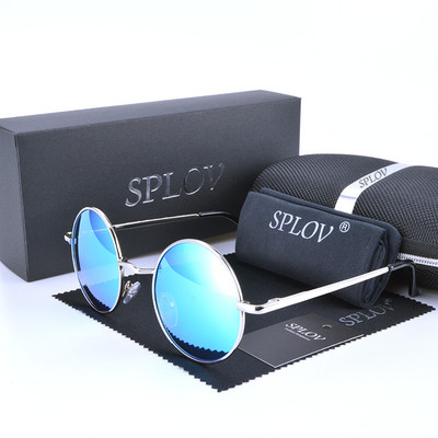 Dizajnerske marke 2017. Klasične polarizirane okrugle sunčane naočale Ženske male vintage retro naočale Muške metalne naočale za vožnju