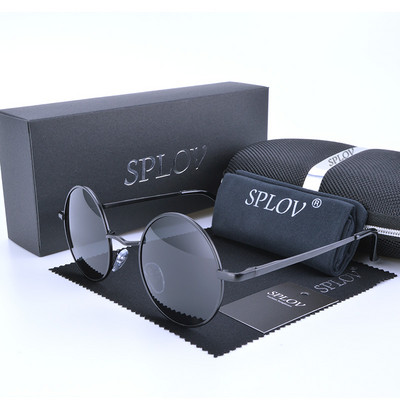 Dizajnerske marke 2017. Klasične polarizirane okrugle sunčane naočale Ženske male vintage retro naočale Muške metalne naočale za vožnju