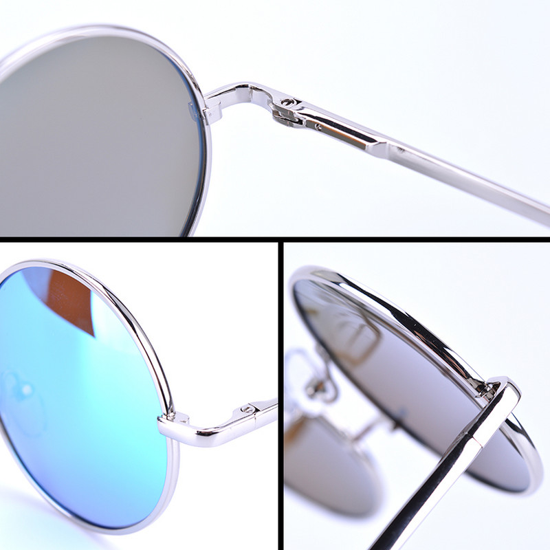 Dizajnerske marke 2017. Klasične polarizirane okrugle sunčane naočale Ženske male vintage retro naočale Muške metalne naočale za vožnju