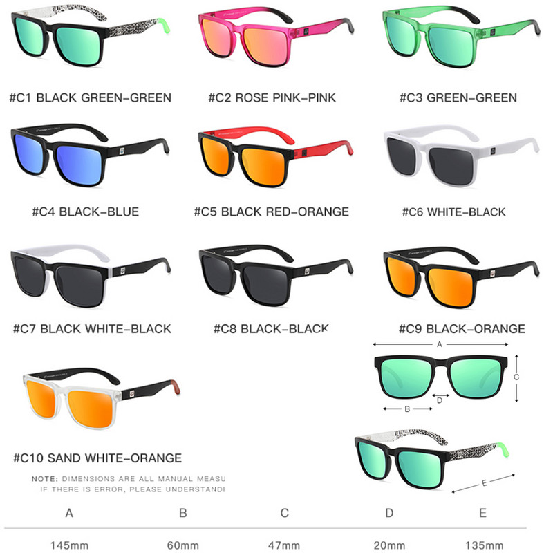 Fox Knight 2022, nove modne cool polarizirane sunčane naočale za muškarce, visokokvalitetne četvrtaste sunčane naočale Mowen UV400 Mirror Lens 10 boja