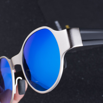 Ретро кръгли стимпънк поляризирани слънчеви очила Мъжки винтидж аксесоари за очила Дамски слънчеви очила Oculos