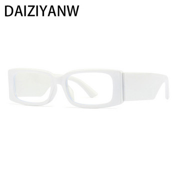Винтидж правоъгълна пластмасова рамка за очила Анти-синя рамка за компютърни очила за жени Мъжки стъклени очила