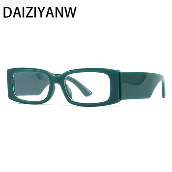 Винтидж правоъгълна пластмасова рамка за очила Анти-синя рамка за компютърни очила за жени Мъжки стъклени очила