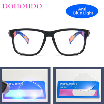 Модна рамка за очила против синя светлина за мъже, жени, прозрачни лещи, очила за компютърни игри, квадратни очила, анти-UV оптична рамка