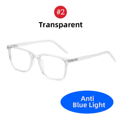 VIVIBEE 2022 Square Blue Light Blocking Glasses Мъжки TR90 Light Frame Anti Blue Ray очила Дамски класически компютърни очила