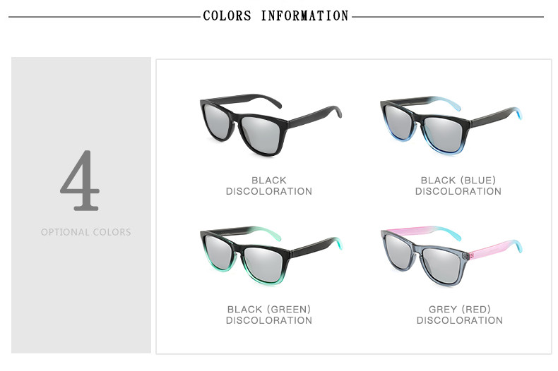 Klasszikus polarizált fotokróm napszemüveg férfi női színváltoztatás vezetési szemüveg Chameleon négyzet alakú szemüveg UV400 szemüveg Gafas