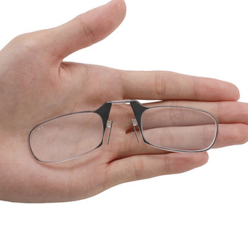 Носни очила за четене Legless Clamp за мъже и жени преносим лепкав телефон за изпращане на ултратънък калъф за очила +2,00 +2,50