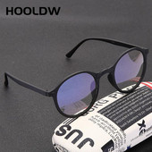 HOOLDW Mėlyni šviesą blokuojantys akiniai Moteriški Vyriški Apvalūs Kompiuteris Permatomi akiniai Optiniai rėmeliai Akiniai Akiniai Akiniai Akiniai