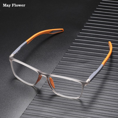 May Flower Висококачествени очила за четене, блокиращи синя светлина Мъжки спортни диоптрични рамки за очила за мъже