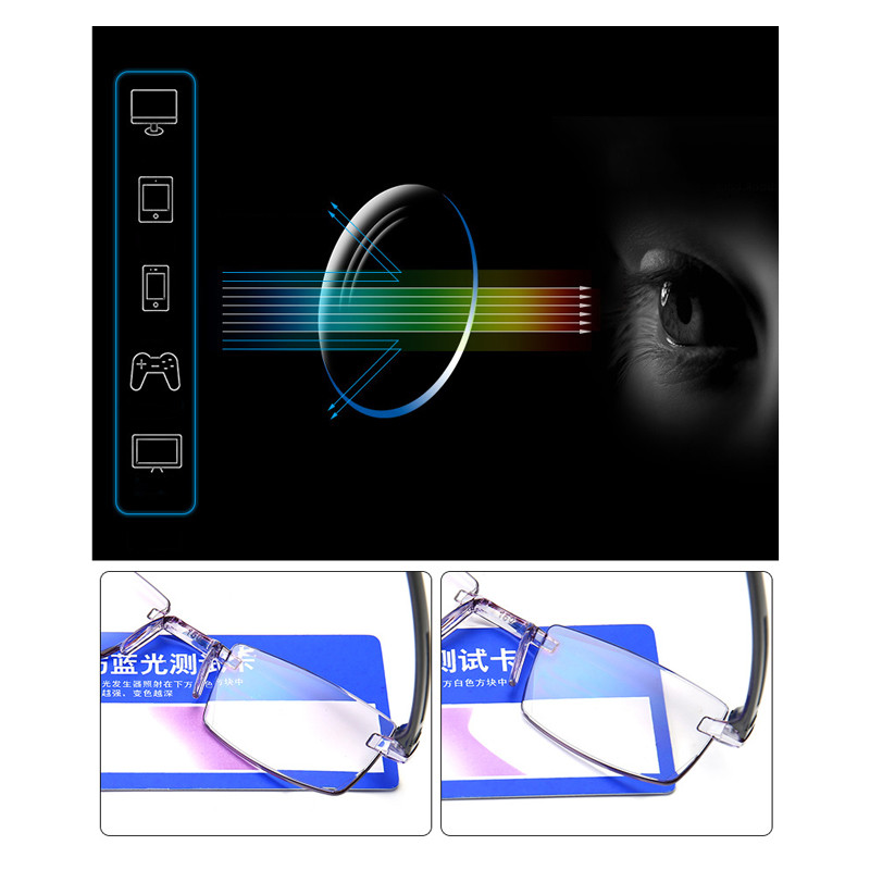 seemfly Lugemisprillid Meestele Anti Blue Rays Presbüoopia kaitseprillid Naiste Vintage raamideta prillid Diopter +1,0 1,5 2,0 2,5 3,0 3,5 4,0