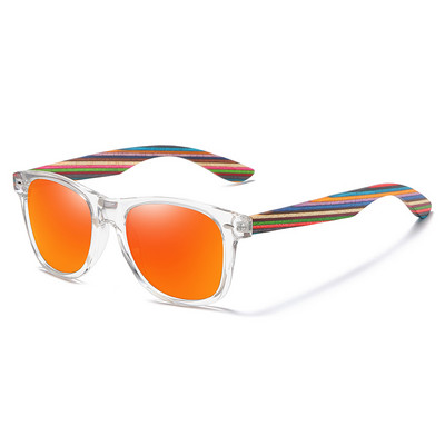 KITHDIA polarizirani PC okvir s drvenim nogama sunčane naočale za muškarce ili žene Drvene ručke u boji S5062