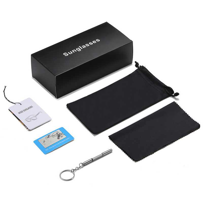 KITHDIA polarizirani PC okvir s drvenim nogama sunčane naočale za muškarce ili žene Drvene ručke u boji S5062