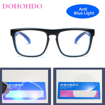 Рамка за очила против синя светлина за мъже, жени, прозрачни лещи, компютърни игри, анти-UV очила, модни квадратни очила, оптична рамка