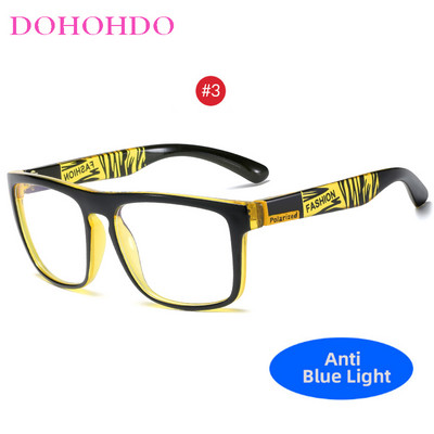 Cadru de ochelari anti lumină albastră pentru bărbați, femei, lentile clare, jocuri pe computer, ochelari de vedere anti-UV, ochelari pătrați de modă, cadru optic