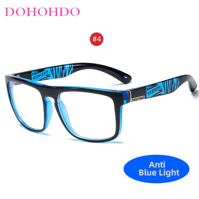 Cadru de ochelari anti lumină albastră pentru bărbați, femei, lentile clare, jocuri pe computer, ochelari de vedere anti-UV, ochelari pătrați de modă, cadru optic