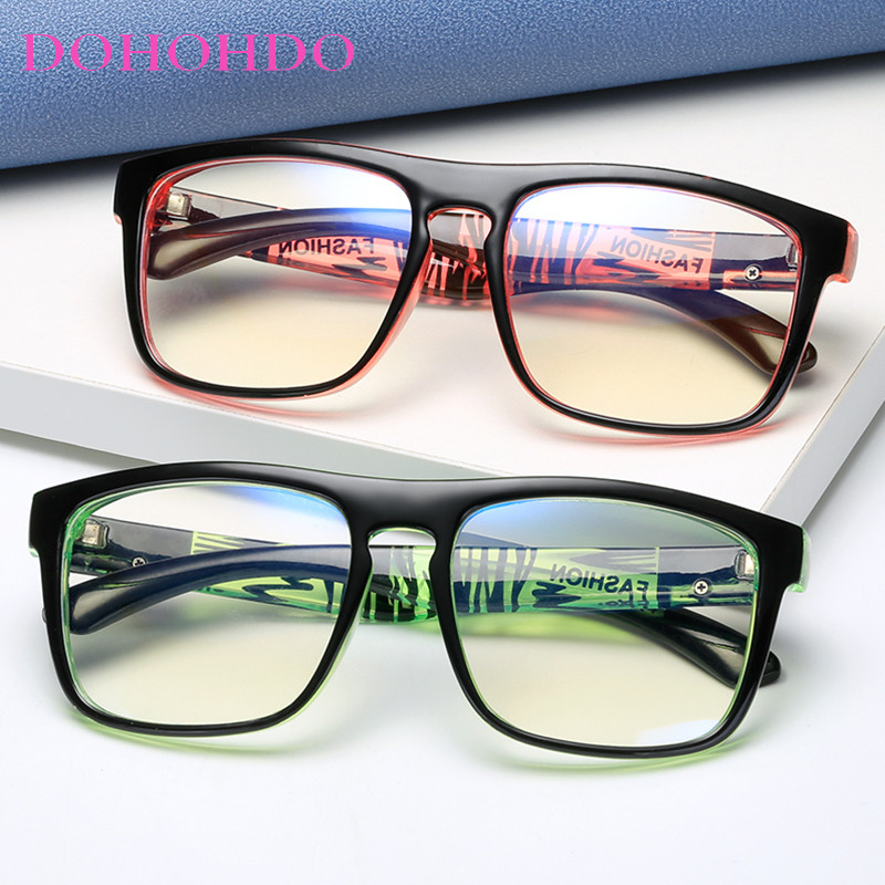 Cadru de ochelari anti lumină albastră pentru bărbați, femei, lentile clare, jocuri pe computer, ochelari de vedere anti-UV, ochelari pătrați de modă, cadru optic