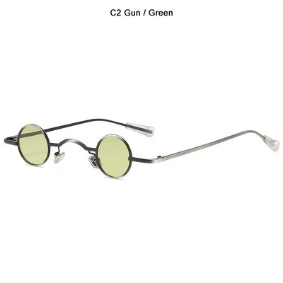 JackJad Classic Vintage Gothic Vampire SteamPunk Style Поляризирани слънчеви очила 28 mm Супер малки кръгли маркови слънчеви очила 915