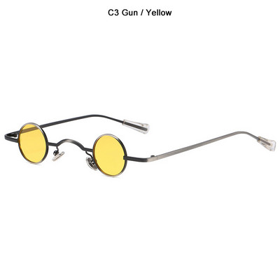 JackJad Classic Vintage Gothic Vampire SteamPunk Style Поляризирани слънчеви очила 28 mm Супер малки кръгли маркови слънчеви очила 915