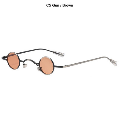 JackJad Classic Vintage Gothic Vampire SteamPunk Style Поляризирани слънчеви очила 28 mm Супер малки кръгли маркови слънчеви очила 915