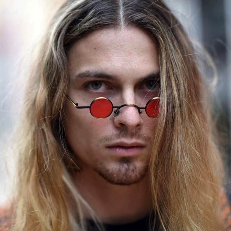 JackJad Classic Vintage Gothic Vampire SteamPunk Style Поляризирани слънчеви очила 28 mm Супер малки кръгли маркови слънчеви очила 915