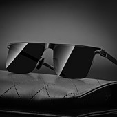 Sunčane naočale za vožnju od titanijskog čelika Poslovne muške sunčane naočale Visokokvalitetne naočale Pravokutne naočale UV400 sjenila Naočale