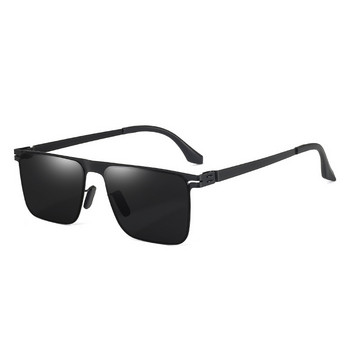 Слънчеви очила за шофиране от титаниева стомана Бизнес мъжки слънчеви очила Висококачествени очила Правоъгълни очила UV400 Сенници Очила