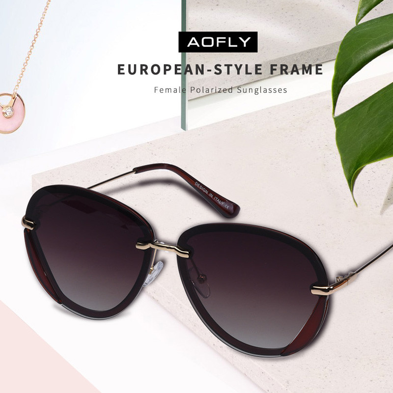 AOFLY BRAND DESIGN Klasične polarizirane sunčane naočale Ženske modne retro vintage naočale UV400 sjenila Gafas de sol A108