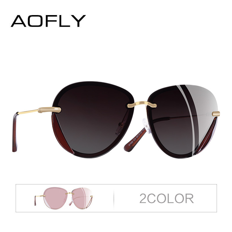 AOFLY BRAND DESIGN Klasične polarizirane sunčane naočale Ženske modne retro vintage naočale UV400 sjenila Gafas de sol A108