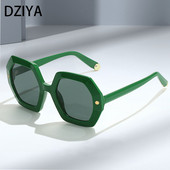 Ochelari de soare poligon supradimensionați Femei Bărbați Ochelari de soare Nuante Ochelari Rame mari Ochelari de vedere pentru exterior pentru femei Oculos 60551