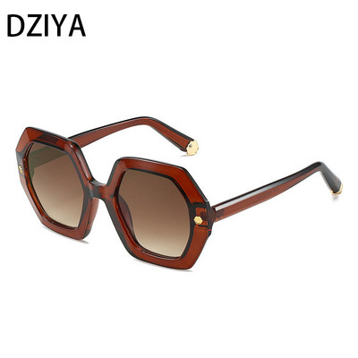 Ochelari de soare poligon supradimensionați Femei Bărbați Ochelari de soare Nuante Ochelari Rame mari Ochelari de vedere pentru exterior pentru femei Oculos 60551