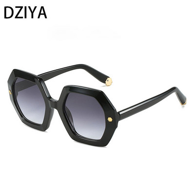 Ochelari de soare poligon supradimensionați Femei Bărbați Ochelari de soare Nuante Ochelari Rame mari Ochelari de vedere pentru exterior pentru femei Oculos 60551