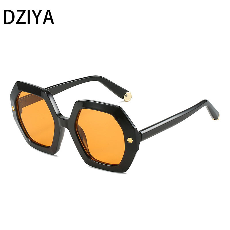 Ochelari de soare poligon supradimensionați Femei Bărbați Ochelari de soare Nuante Ochelari Rame mari Ochelari de vedere pentru exterior pentru femei Oculos 60551