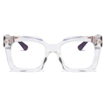 Kachawoo голяма рамка квадратни очила синя светлина блокираща мъжки женски TR90 ацетат дебела рамка за очила ретро стил леопардово черно