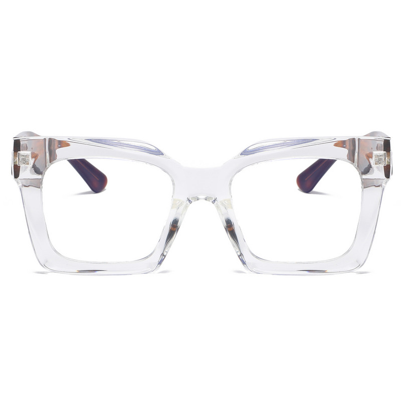 Kachawoo didelio rėmo kvadratiniai akiniai mėlyna šviesa blokuojanti vyriška moteriška TR90 acetato storio akinių rėmeliai retro stiliaus leopardo juodi