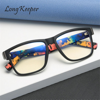 LongKeeper Anti Blue Light Компютърни очила за мъже Прозрачни рамки за очила Очила за блокиране на синя светлина Оптични очила за игри