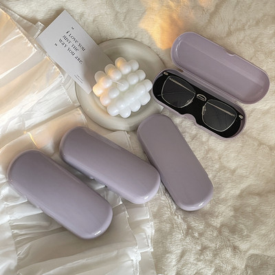 Krem obojena futrola za naočale Ženske prijenosne slatke sunčane naočale Kutija za pohranu naočala za kratkovidnost Zaštitni organizator za putne naočale