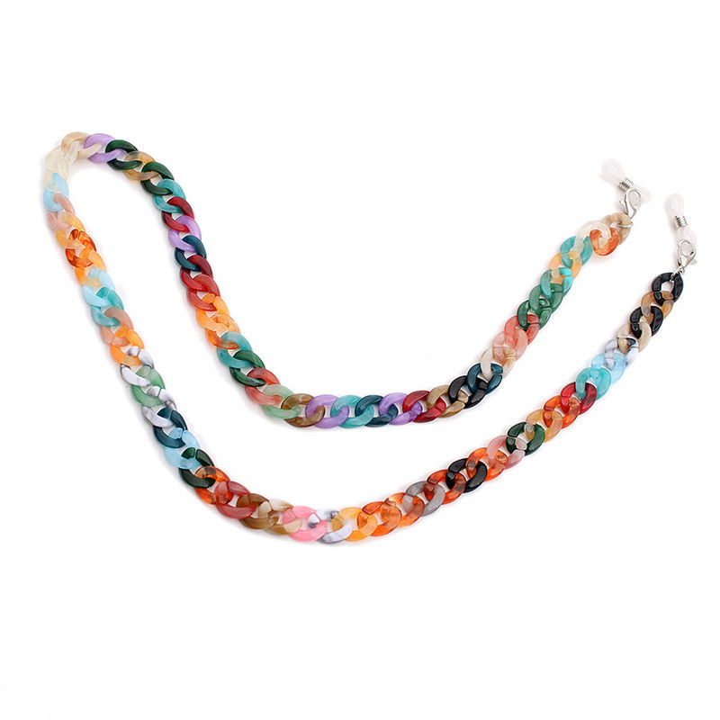 Akrilni lančić za naočale Modni lančići oko vrata Uzica Privjesak Držač maske Naočale Ženska užad Uzica za naočale Ljetni dodaci