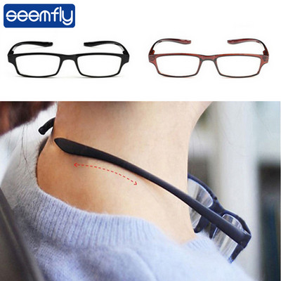 seemfly Ultrakönnyű lógó Stretch olvasószemüvegek férfi női fáradtság elleni HD Presbyopia szemüvegek Dioptria +1,0 1,5 2,0 3,0 4,0
