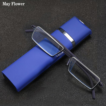 May Flower TR90 Διακοσμητικά Γυαλιά No Diopter Zero Ανδρικά Γυαλιά Γυαλιά ανάγνωσης Blue Light Blocking για Ανδρικά +1,25+1,75+2,25+2,75