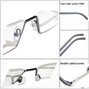 May Flower TR90 Декоративни очила без нулев диоптър Мъжки очила, блокиращи синя светлина Очила за четене за мъже+1,25+1,75+2,25+2,75