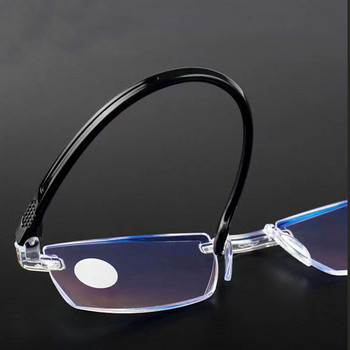 Нови очила за четене против сини лъчи, мъже, жени, без рамки, режещи очила за пресбиопия за дамски очила със синя светлина