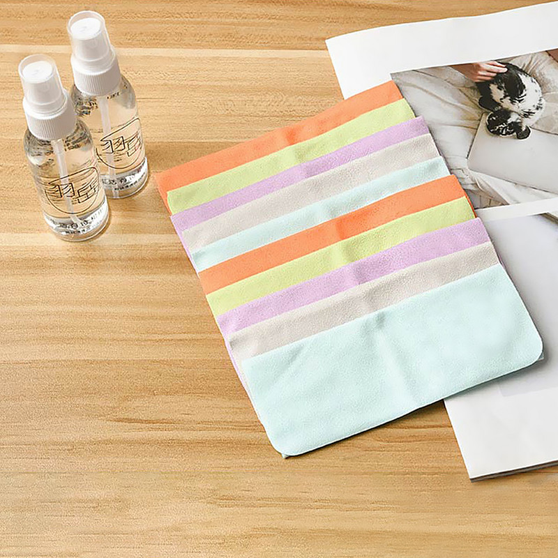 10 db/tétel Szemüveg zerge szemüveg tisztító 145*175mm mikroszálas szemüveg tisztító kendő objektívhez telefon képernyő tisztító törlőkendő