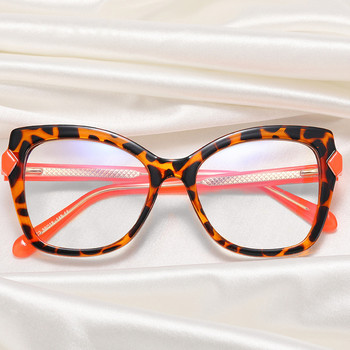 SHAUNA Retro TR90 Котешко око Дамски рамки за очила Прозрачни очила против синя светлина Мъжки модни оптични двуцветни рамки